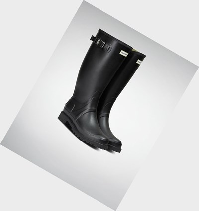 Botas de Agua Hunter Balmoral Hombre Negras | 640UANQDX