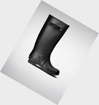 Botas de Agua Hunter Huntress Leg Mujer Negras | 716TUVLDK