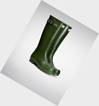 Botas de Agua Hunter Norris Field Hombre Verde | 869TIOXRG
