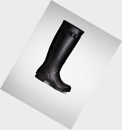 Botas de Agua Hunter Norris Field Neoprene Forro Mujer Negras | 529MJLHZV