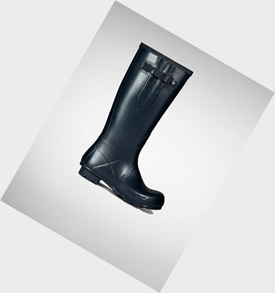 Botas de Agua Hunter Norris Field Side Adjustable Hombre Azul Marino | 236SZWUGO
