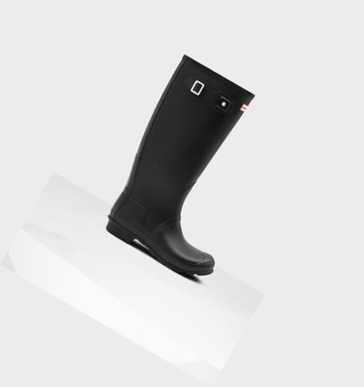 Botas de Agua Hunter Original Altas Leg Mujer Negras | 973HOMYLV