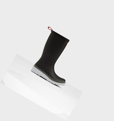 Botas de Agua Hunter Original Altas Speckle Rain Mujer Negras Gris | 235TSCLZB