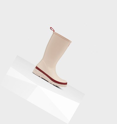 Botas de Agua Hunter Original Altas Speckle Rain Mujer Gris Rosas Gris Rojas | 236CGEVWD