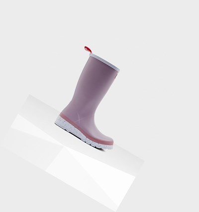 Botas de Agua Hunter Original Altas Speckle Rain Mujer Moradas | 643JVRYHO