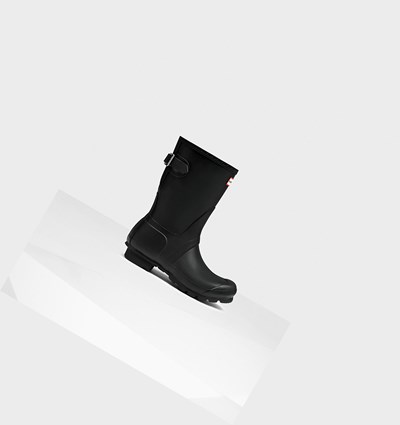 Botas de Agua Hunter Original Back Adjustable Mujer Negras | 106HTGJCZ
