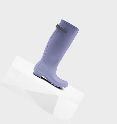 Botas de Agua Hunter Original Back Adjustable Mujer Moradas | 327QDLAIM