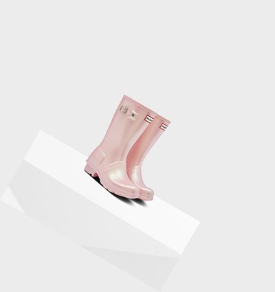 Botas de Agua Hunter Original Big Nebula Niños Rosas | 104OZIAYS