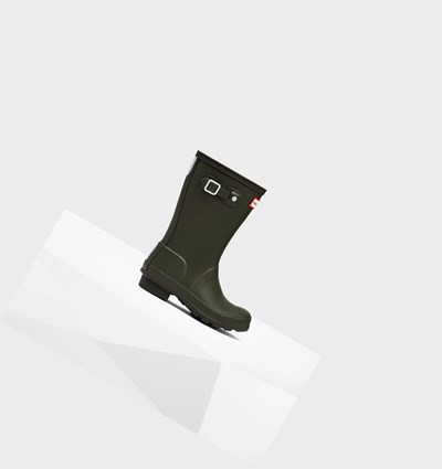 Botas de Agua Hunter Original Big Niños Verde Oliva | 625RDMJQK