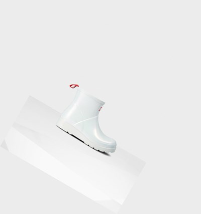 Botas de Agua Hunter Original Corta Nebula Rain Mujer Plateadas | 079CPRZSW