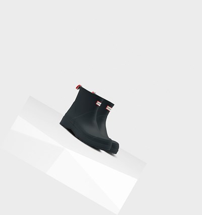 Botas de Agua Hunter Original Corta Rain Hombre Negras | 198MLPDZY