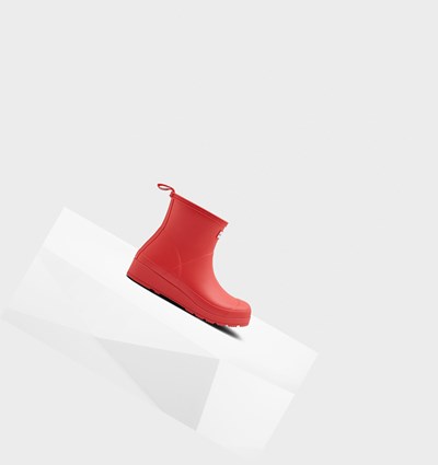 Botas de Agua Hunter Original Corta Rain Mujer Rojas | 675FGBDCA