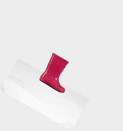Botas de Agua Hunter Original First Giant Glitter Niños Rosas | 835FXQDEZ