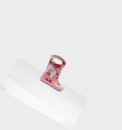Botas de Agua Hunter Original First Peppa Pig Grab Handle Niños Rosas | 136ICDFAJ