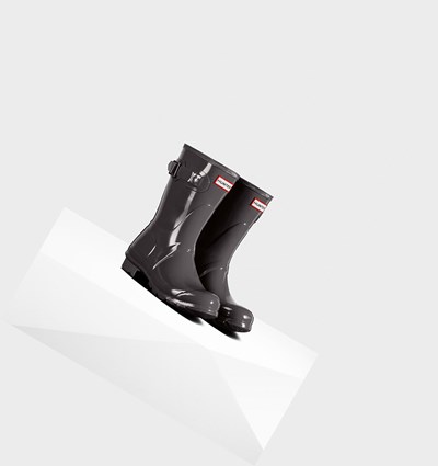 Botas de Agua Hunter Original Gloss Mujer Gris | 519PLIRQF