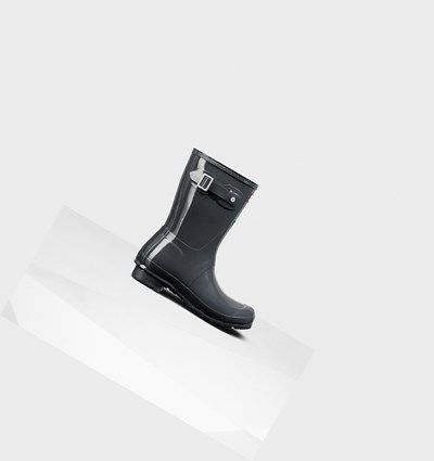 Botas de Agua Hunter Original Gloss Mujer Gris | 816HVQLGF