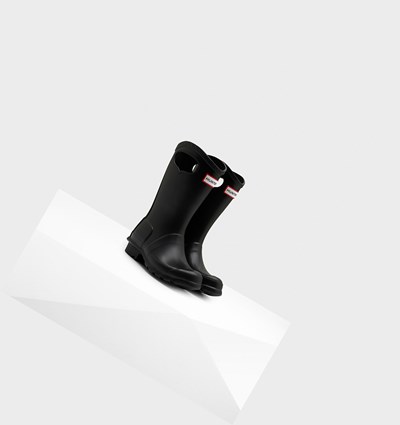 Botas de Agua Hunter Original Grab Handle Niños Negras | 918KCBVQN