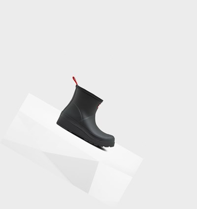 Botas de Agua Hunter Original Insulated Corta Rain Mujer Negras | 837ZPUAEF