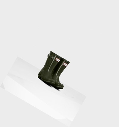 Botas de Agua Hunter Original Little Gloss Niños Verde Oliva | 781PDAINR
