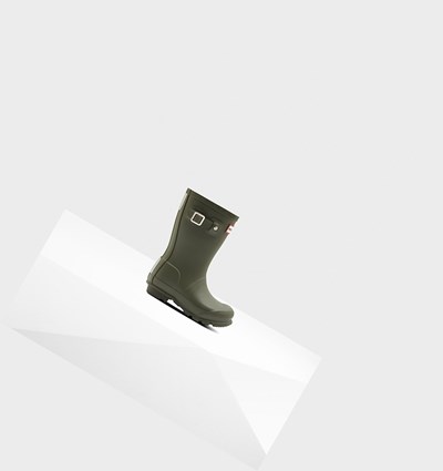 Botas de Agua Hunter Original Little Niños Verde Oliva | 089AGVWFY