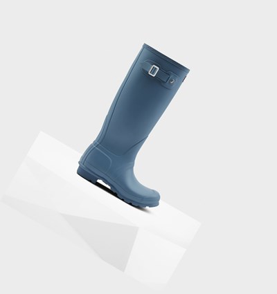 Botas de Agua Hunter Original Mujer Azules | 804FHXWNO