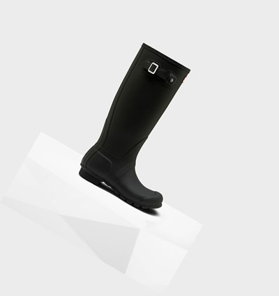 Botas de Agua Hunter Original Mujer Negras | 293ZTHAMX
