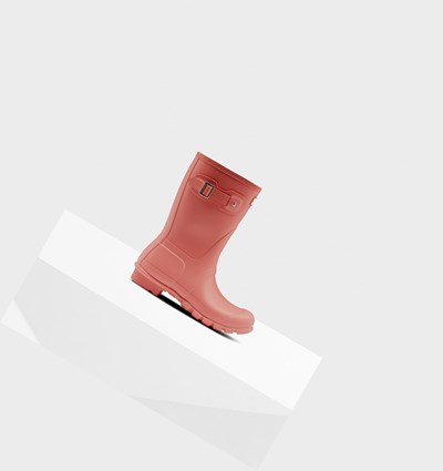Botas de Agua Hunter Original Mujer Rosas | 406XGRASY