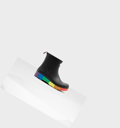 Botas de Agua Hunter Original Pride Tacón Rain Hombre Negras | 035KRLGNY