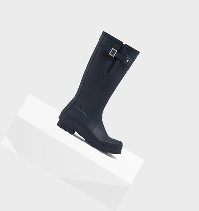 Botas de Agua Hunter Original Side Adjustable Hombre Azul Marino | 362FRESPO