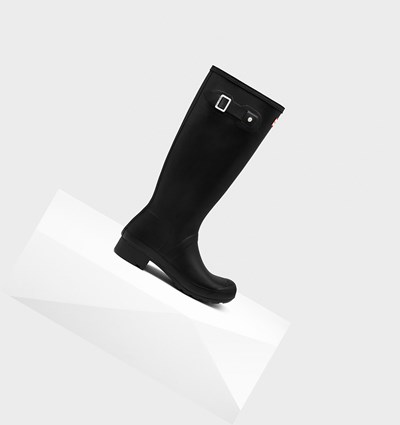 Botas de Agua Hunter Original Tour Foldable Mujer Negras | 572NCABKI