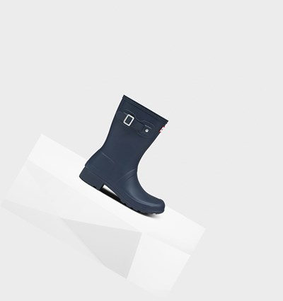 Botas de Agua Hunter Original Tour Foldable Mujer Azul Marino | 952WOPEUI