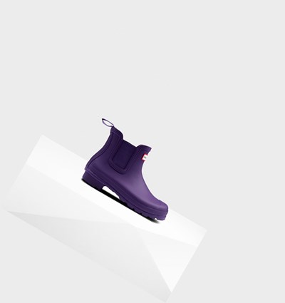 Botines Chelsea Hunter Original Mujer Azules Moradas | 745ICROJF