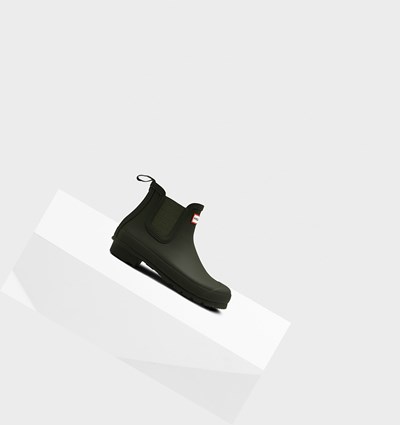 Botines Chelsea Hunter Original Mujer Verde Oliva | 082CLXRZY