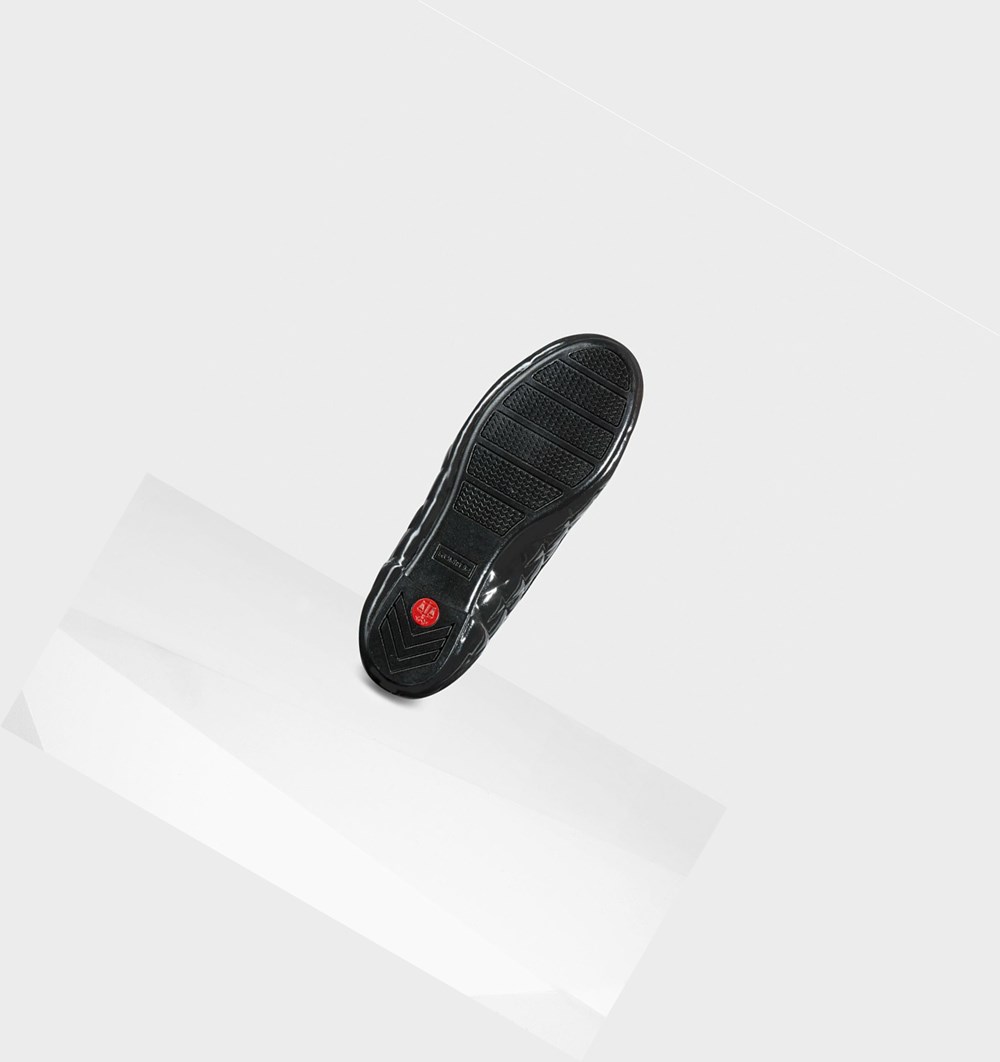 Ballerinas Hunter Original Gloss Acolchado Flats Mujer Negras | 862VWDZYA