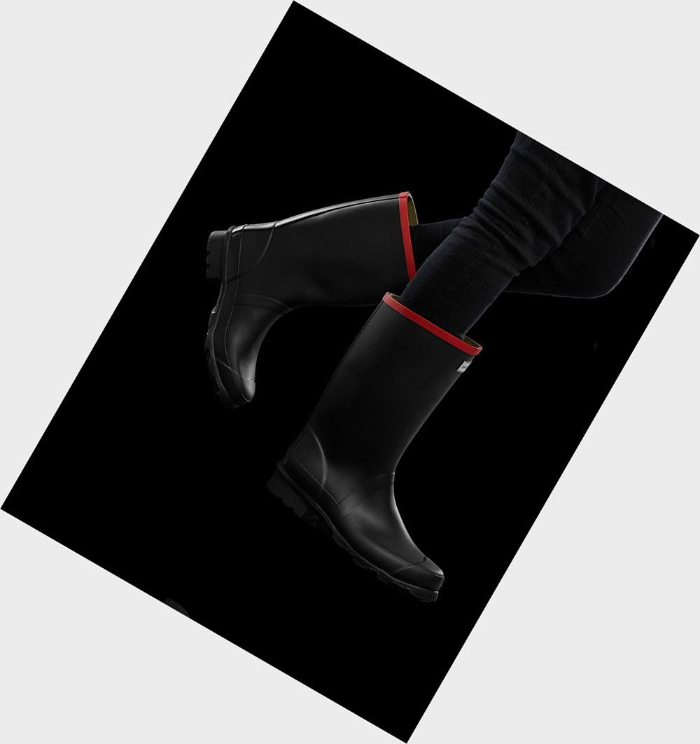 Botas de Agua Hunter Argyll Mujer Negras | 109AEDIRO