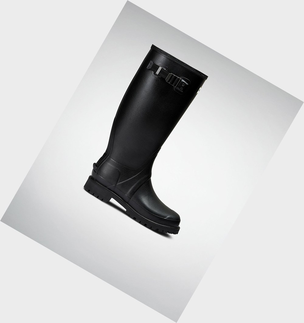 Botas de Agua Hunter Balmoral Hombre Negras | 640UANQDX