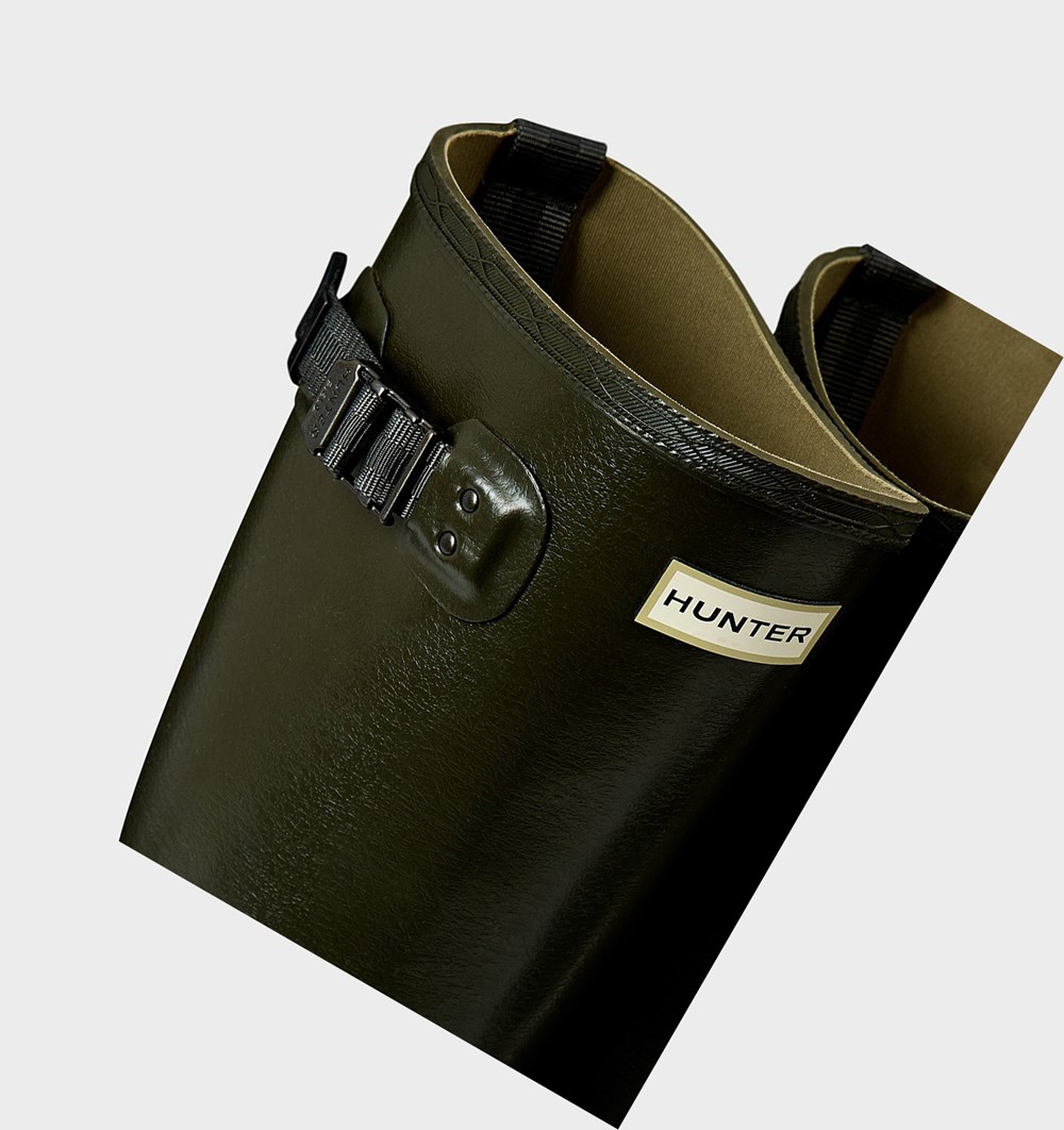 Botas de Agua Hunter Balmoral Poly-Forro Mujer Verde Oliva | 307NPFIQC