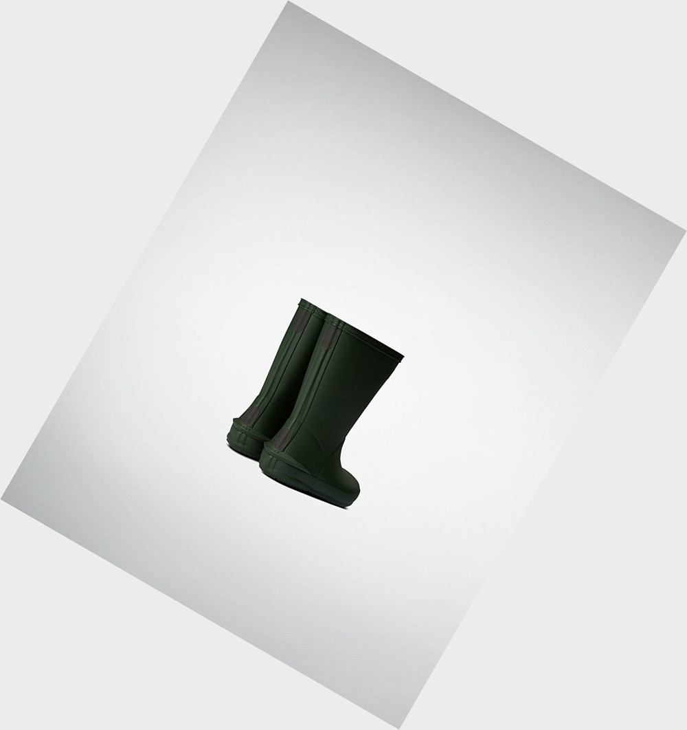 Botas de Agua Hunter First Norris Niños Verde | 154GWFZEQ