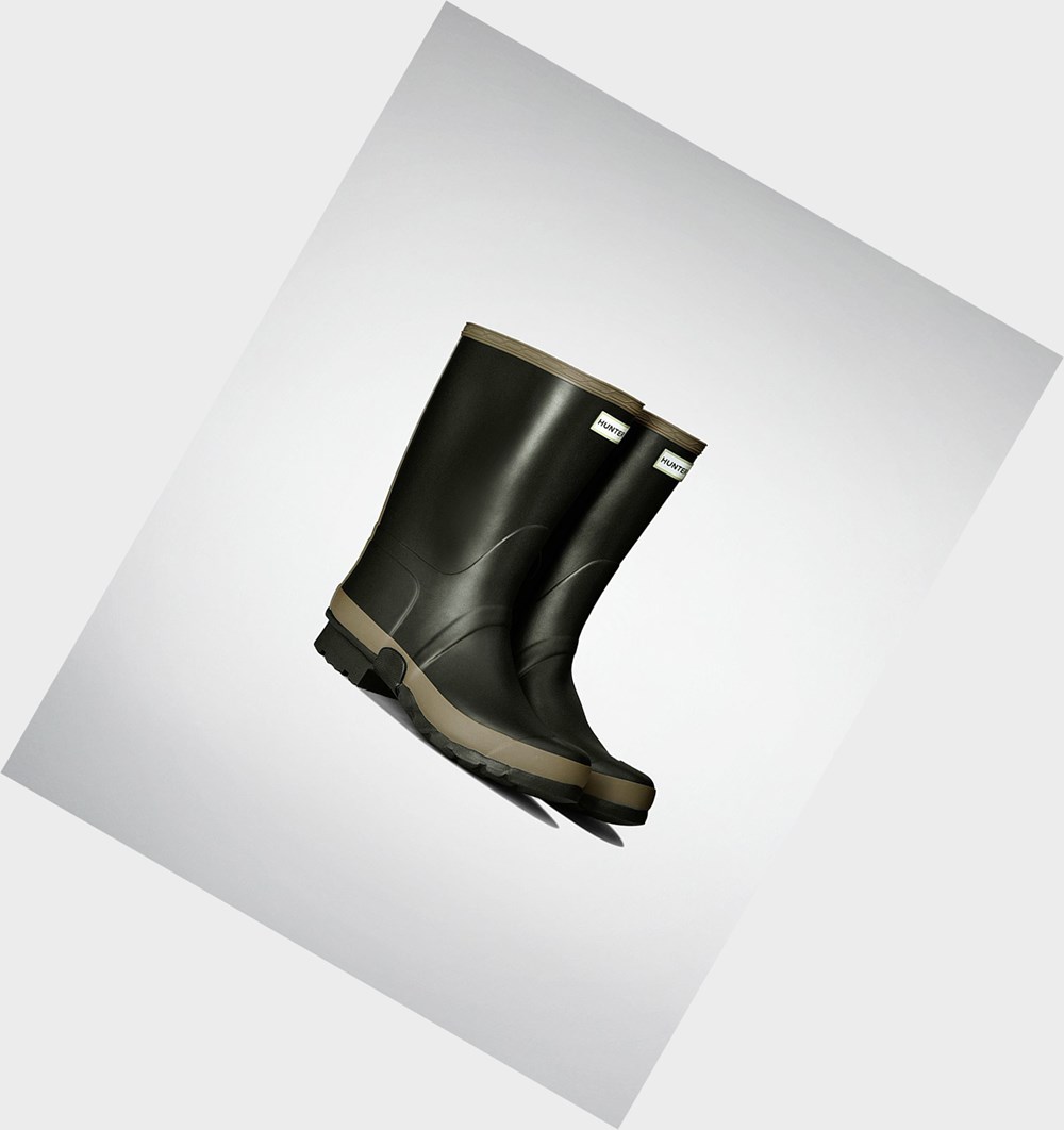 Botas de Agua Hunter Gardener Hombre Verde Oliva | 854KYNGQC