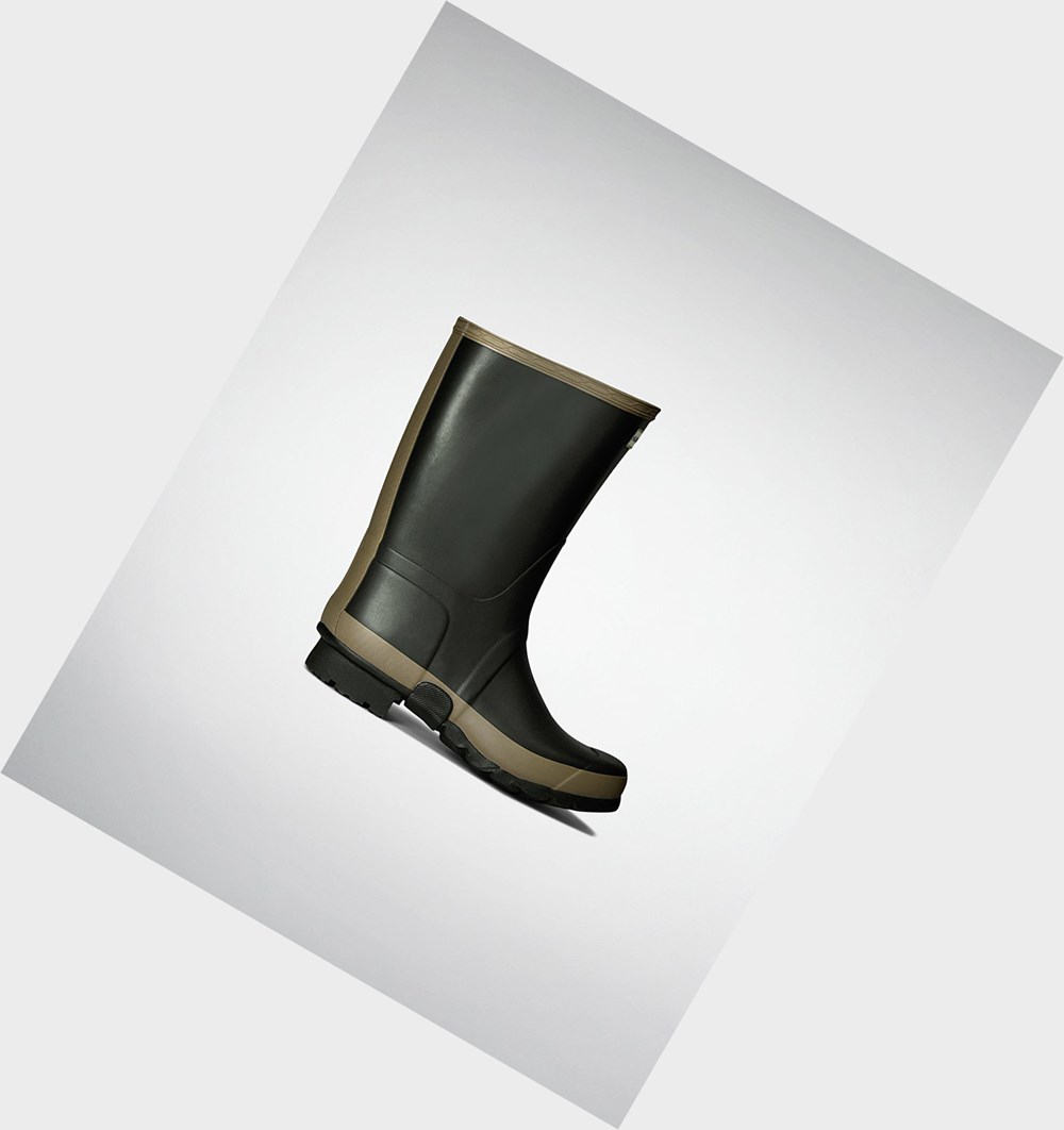 Botas de Agua Hunter Gardener Hombre Verde Oliva | 854KYNGQC