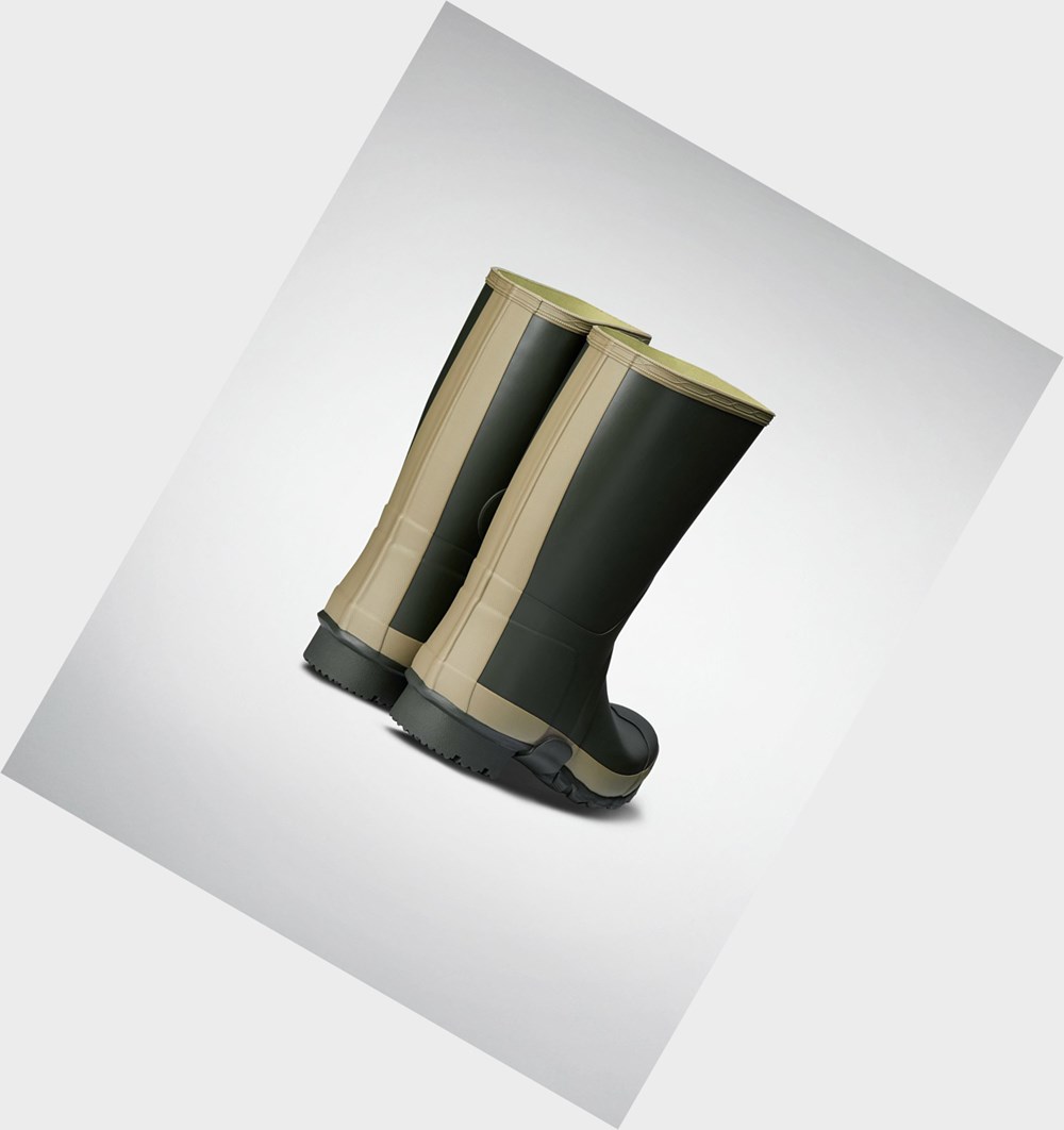 Botas de Agua Hunter Gardener Hombre Verde Oliva | 854KYNGQC