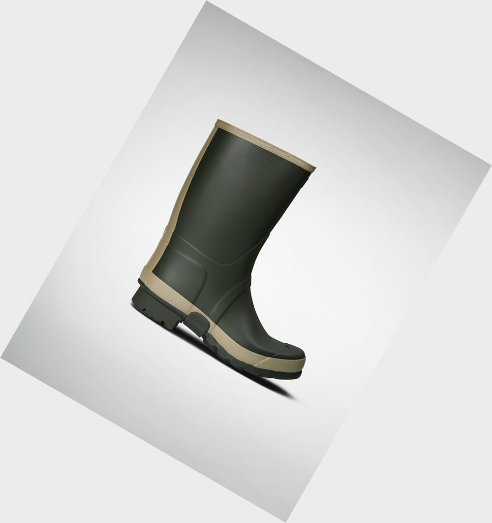 Botas de Agua Hunter Gardener Hombre Verde Oliva | 854KYNGQC