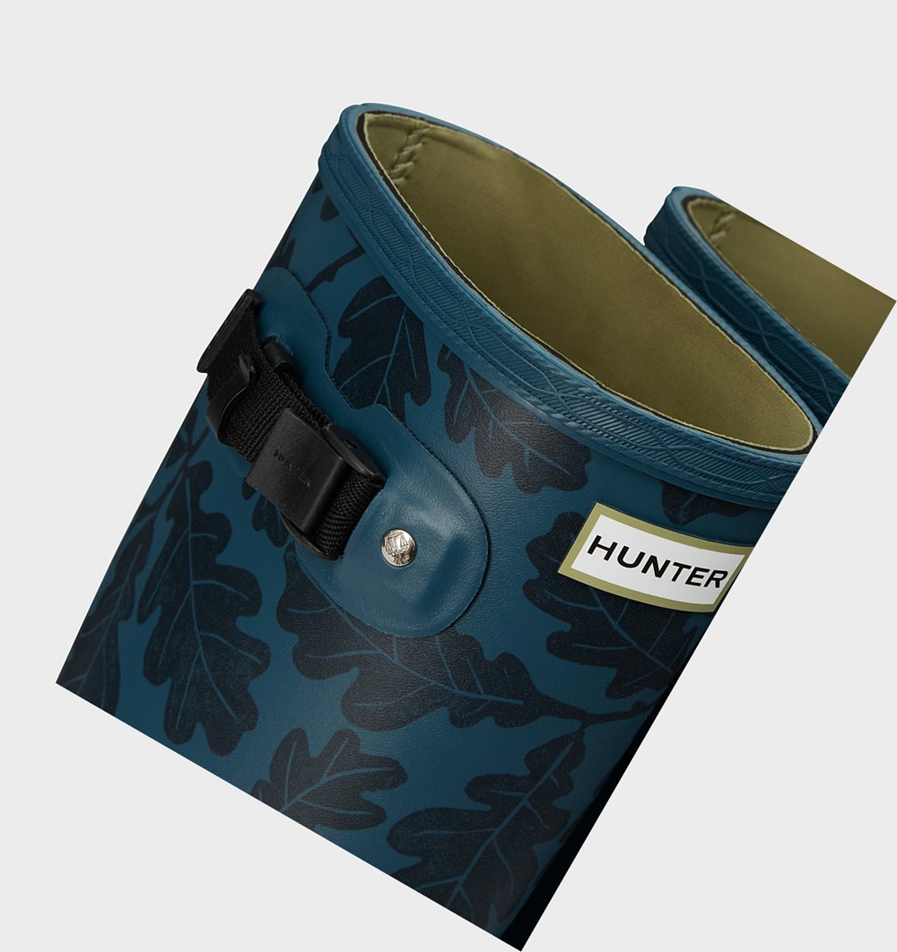 Botas de Agua Hunter National Trust Print Norris Field Mujer Azules | 491TCJNWM