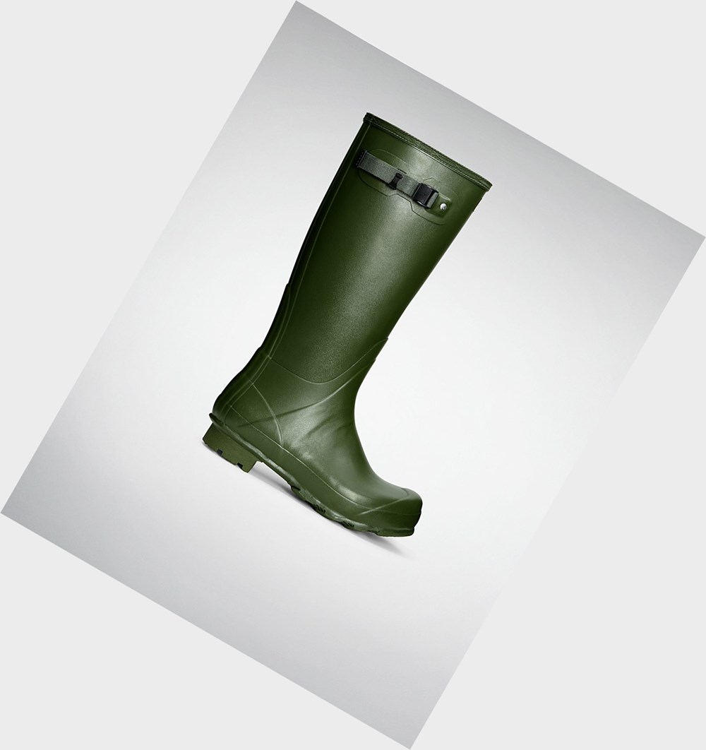 Botas de Agua Hunter Norris Field Hombre Verde | 869TIOXRG