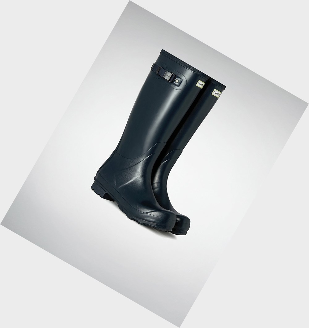 Botas de Agua Hunter Norris Field Hombre Azul Marino | 972LQFWMH