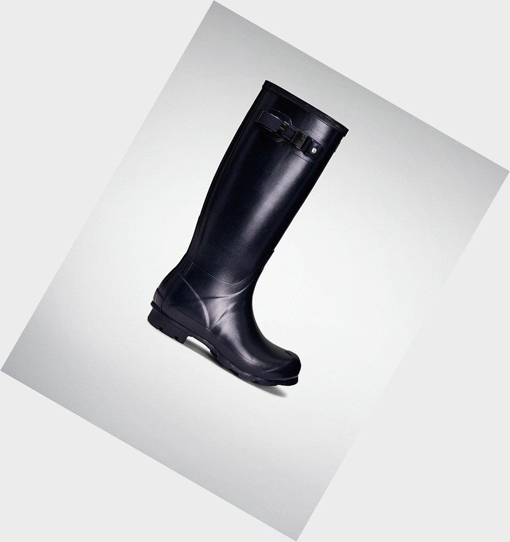 Botas de Agua Hunter Norris Field Mujer Azul Marino | 269MKYJPI