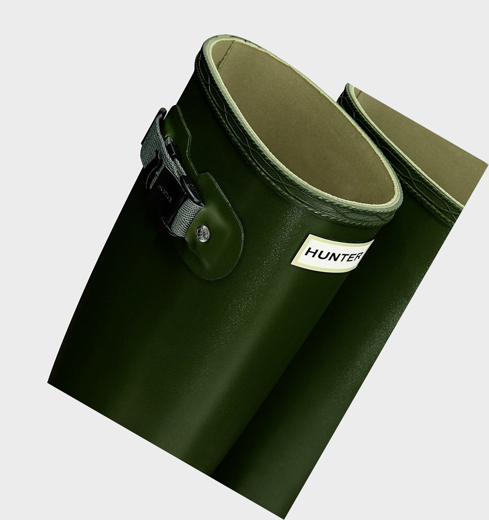 Botas de Agua Hunter Norris Field Mujer Verde | 524CFPVET