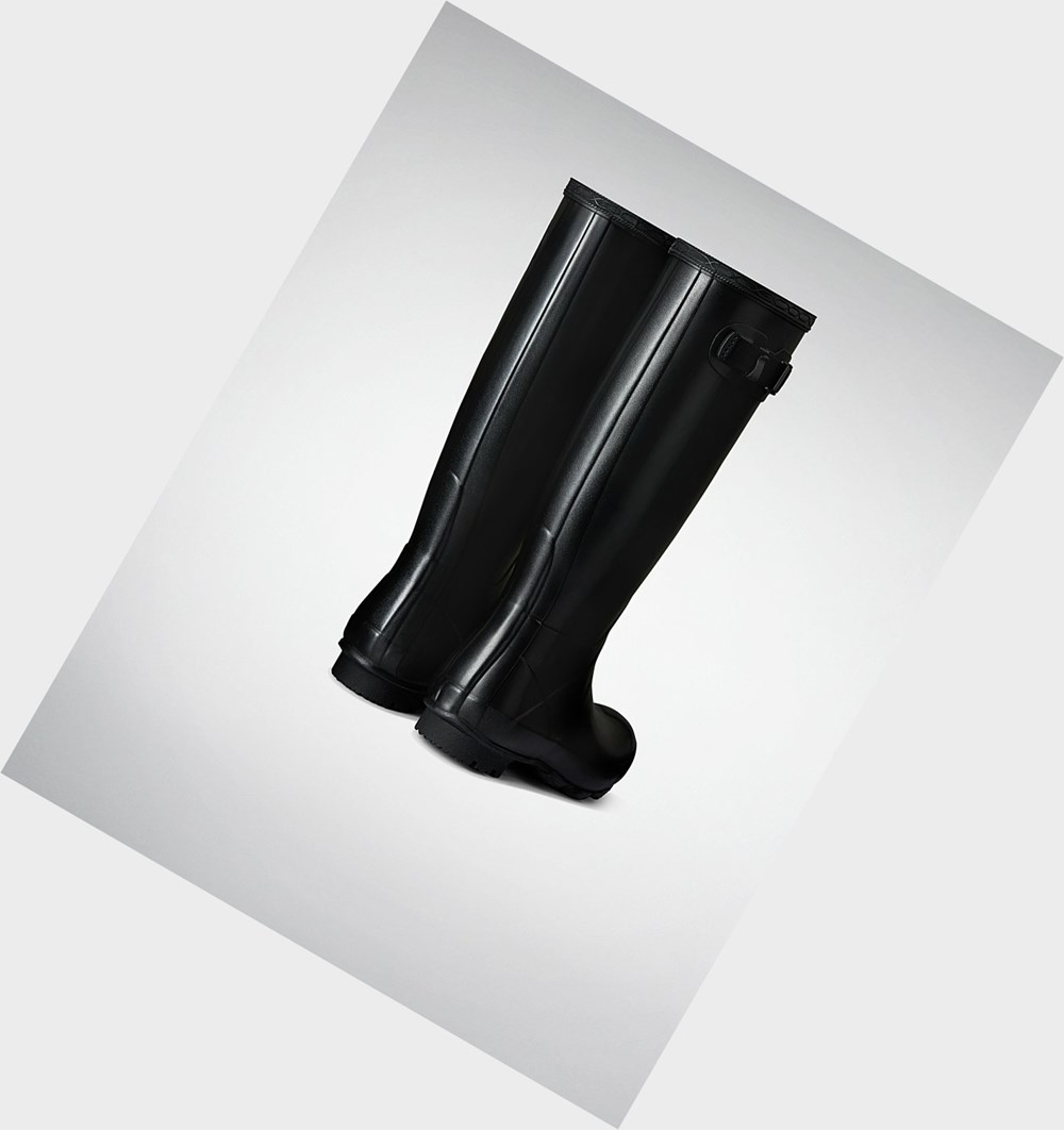 Botas de Agua Hunter Norris Field Mujer Negras | 609HYARKM