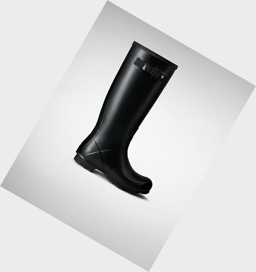 Botas de Agua Hunter Norris Field Mujer Negras | 609HYARKM
