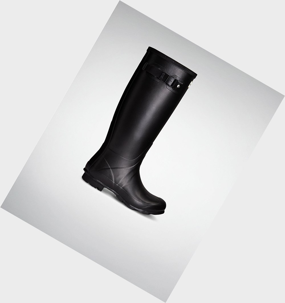 Botas de Agua Hunter Norris Field Neoprene Forro Mujer Negras | 529MJLHZV